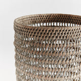 Napa Graywash BURMA RATTAN HURRICANE LARGE