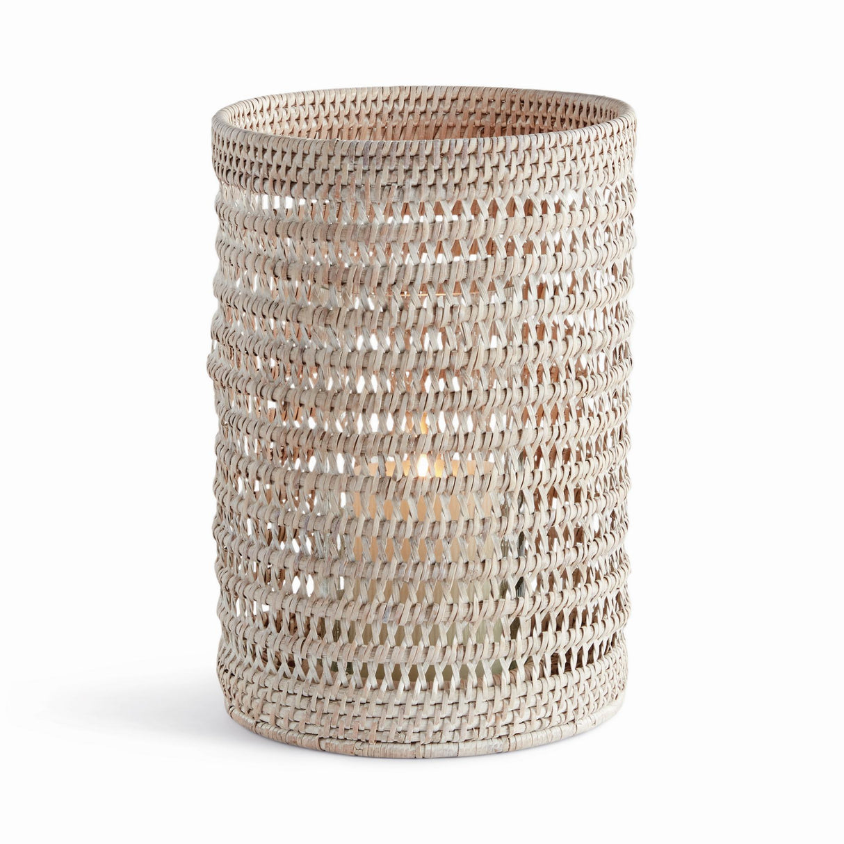 Napa Whitewash BURMA RATTAN HURRICANE LARGE