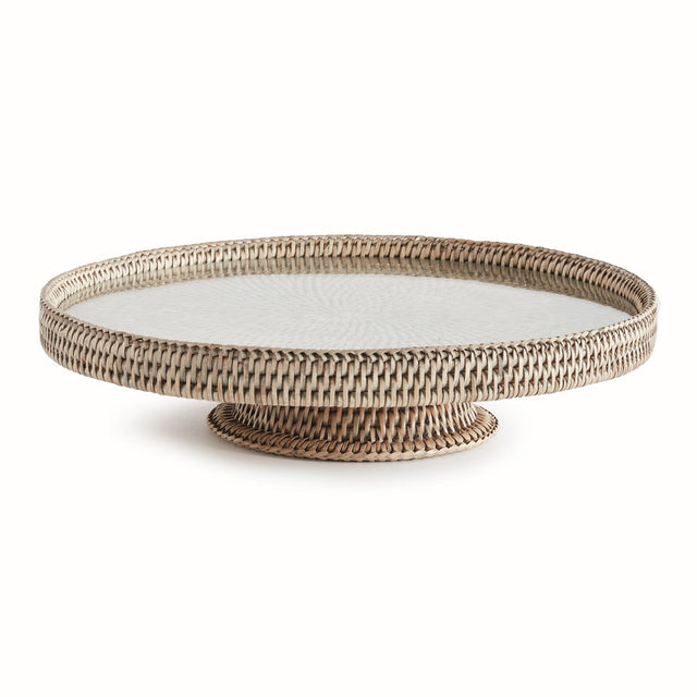 Napa Graywash BURMA RATTAN SERVING STAND