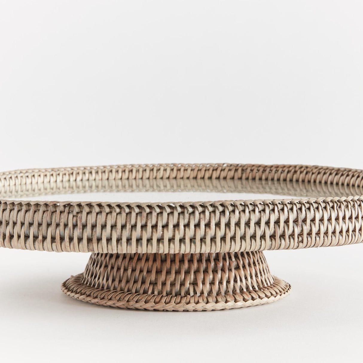 Napa Graywash BURMA RATTAN SERVING STAND