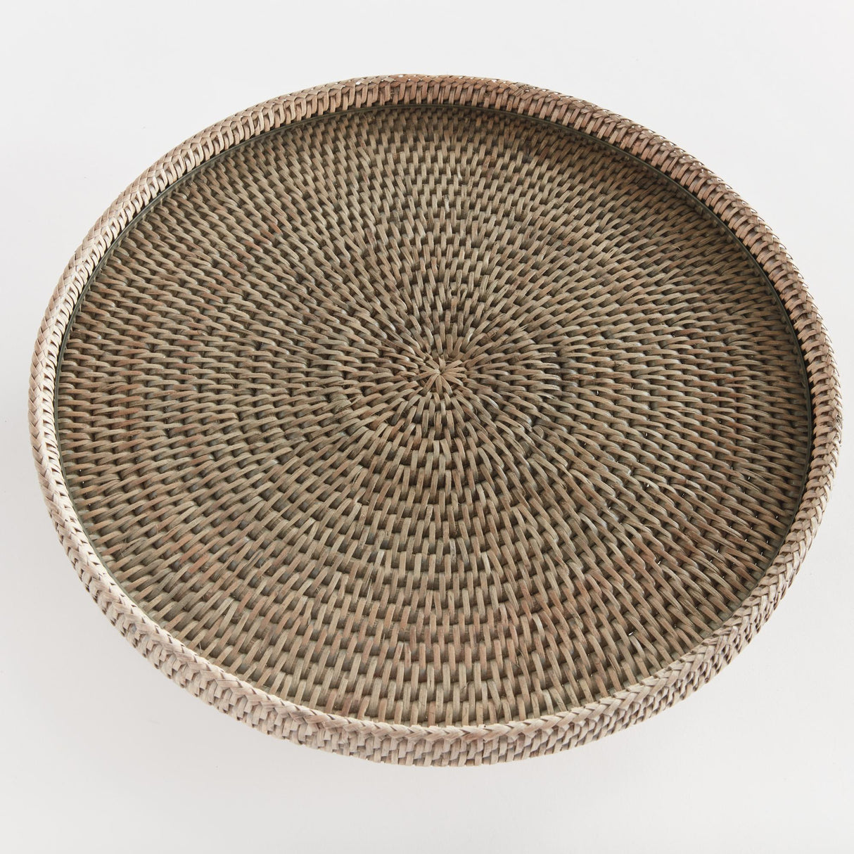 Napa Graywash BURMA RATTAN SERVING STAND