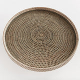Napa Graywash BURMA RATTAN SERVING STAND