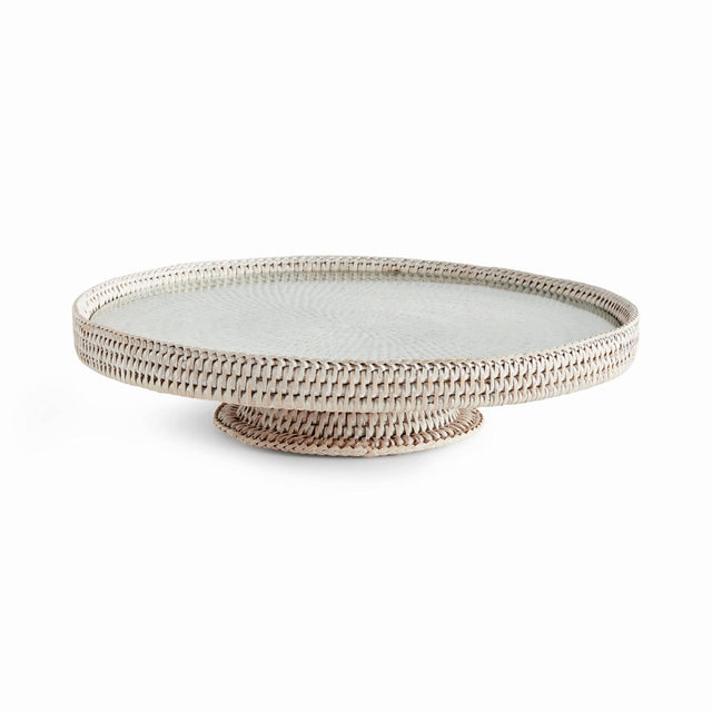 Napa Whitewash BURMA RATTAN SERVING STAND
