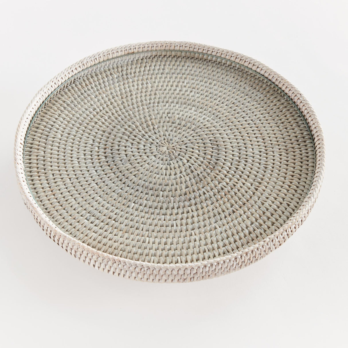 Napa Whitewash BURMA RATTAN SERVING STAND