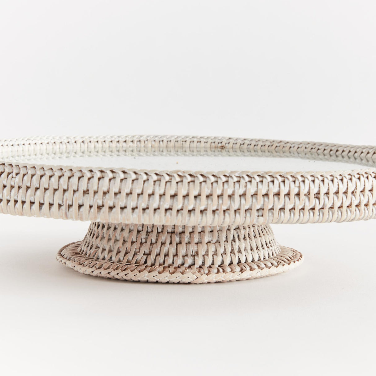 Napa Whitewash BURMA RATTAN SERVING STAND