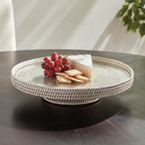 Napa Whitewash BURMA RATTAN SERVING STAND