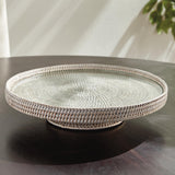 Napa Whitewash BURMA RATTAN SERVING STAND