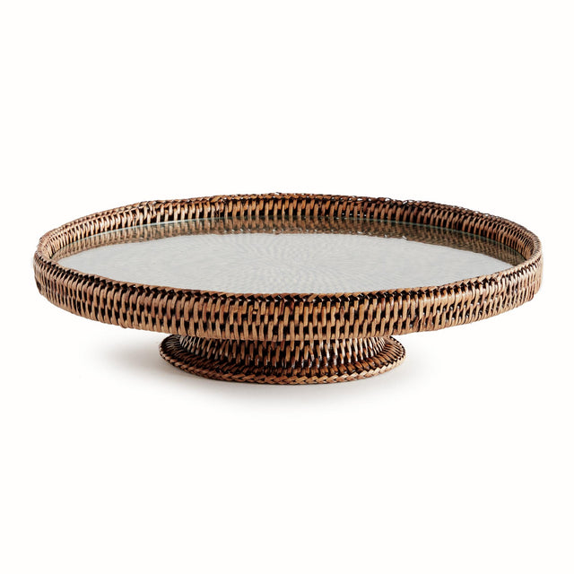 Napa Warm Brown BURMA RATTAN SERVING STAND