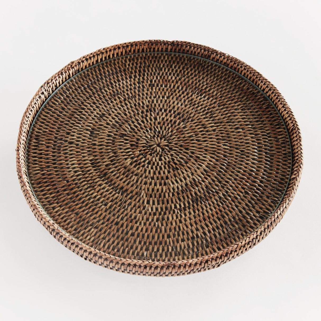 Napa Warm Brown BURMA RATTAN SERVING STAND