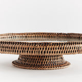 Napa Warm Brown BURMA RATTAN SERVING STAND