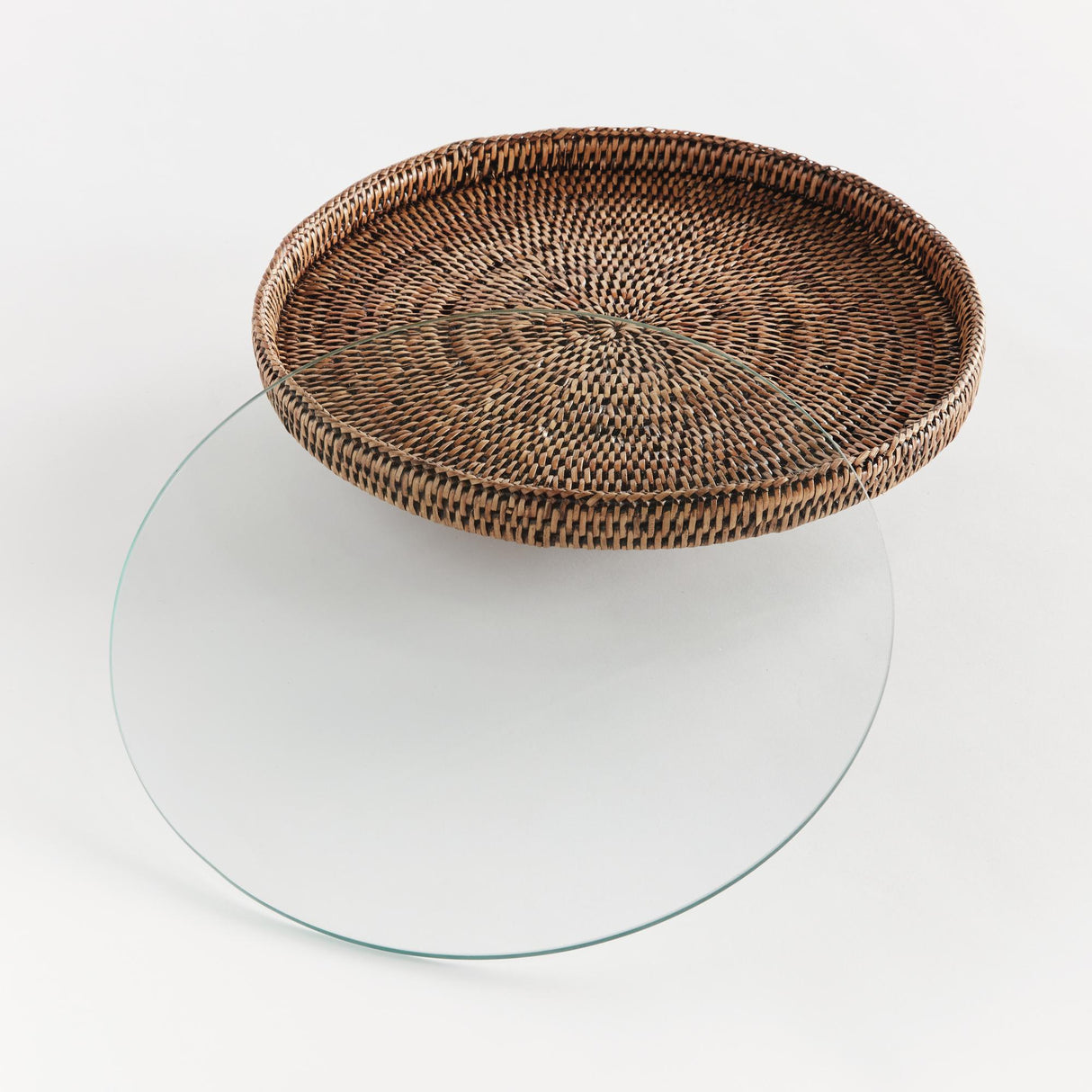 Napa Warm Brown BURMA RATTAN SERVING STAND