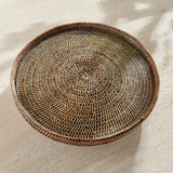 Napa Warm Brown BURMA RATTAN SERVING STAND