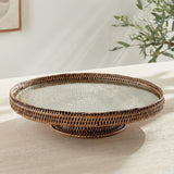 Napa Warm Brown BURMA RATTAN SERVING STAND