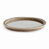Napa Graywash BURMA RATTAN SERVING PLATTER