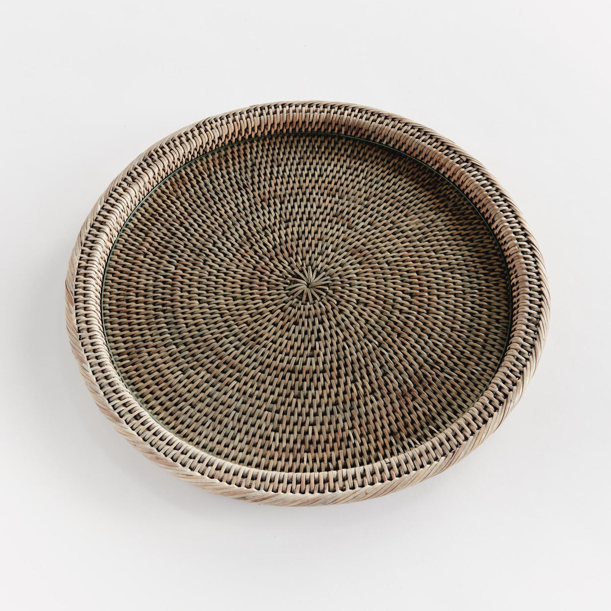 Napa Graywash BURMA RATTAN SERVING PLATTER