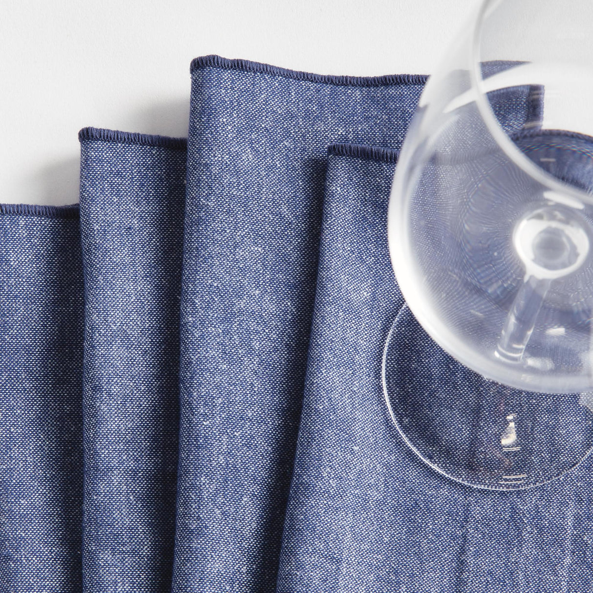 Napa Navy BARCLAY BUTERA MIRAMAR COCKTAIL NAPKINS, SET OF 4