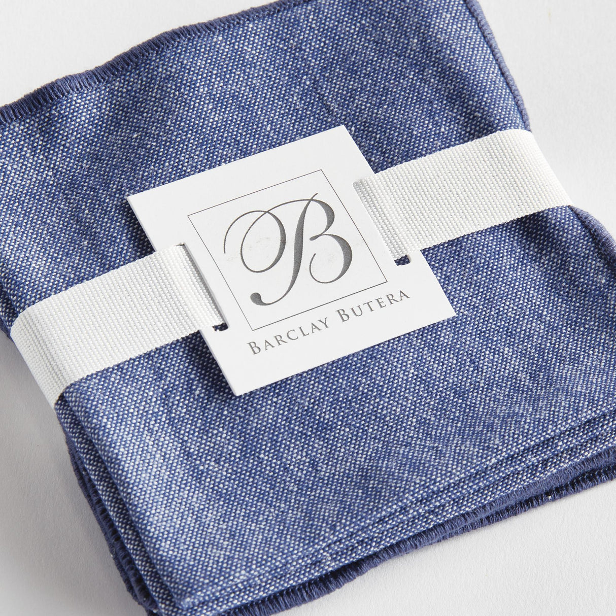 Napa Navy BARCLAY BUTERA MIRAMAR COCKTAIL NAPKINS, SET OF 4