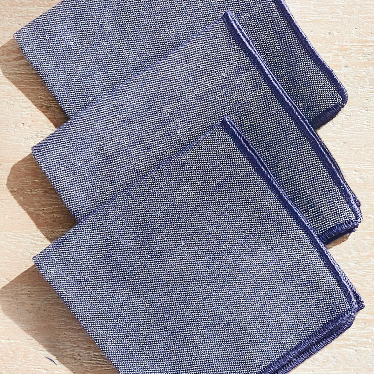 Napa Navy BARCLAY BUTERA MIRAMAR COCKTAIL NAPKINS, SET OF 4
