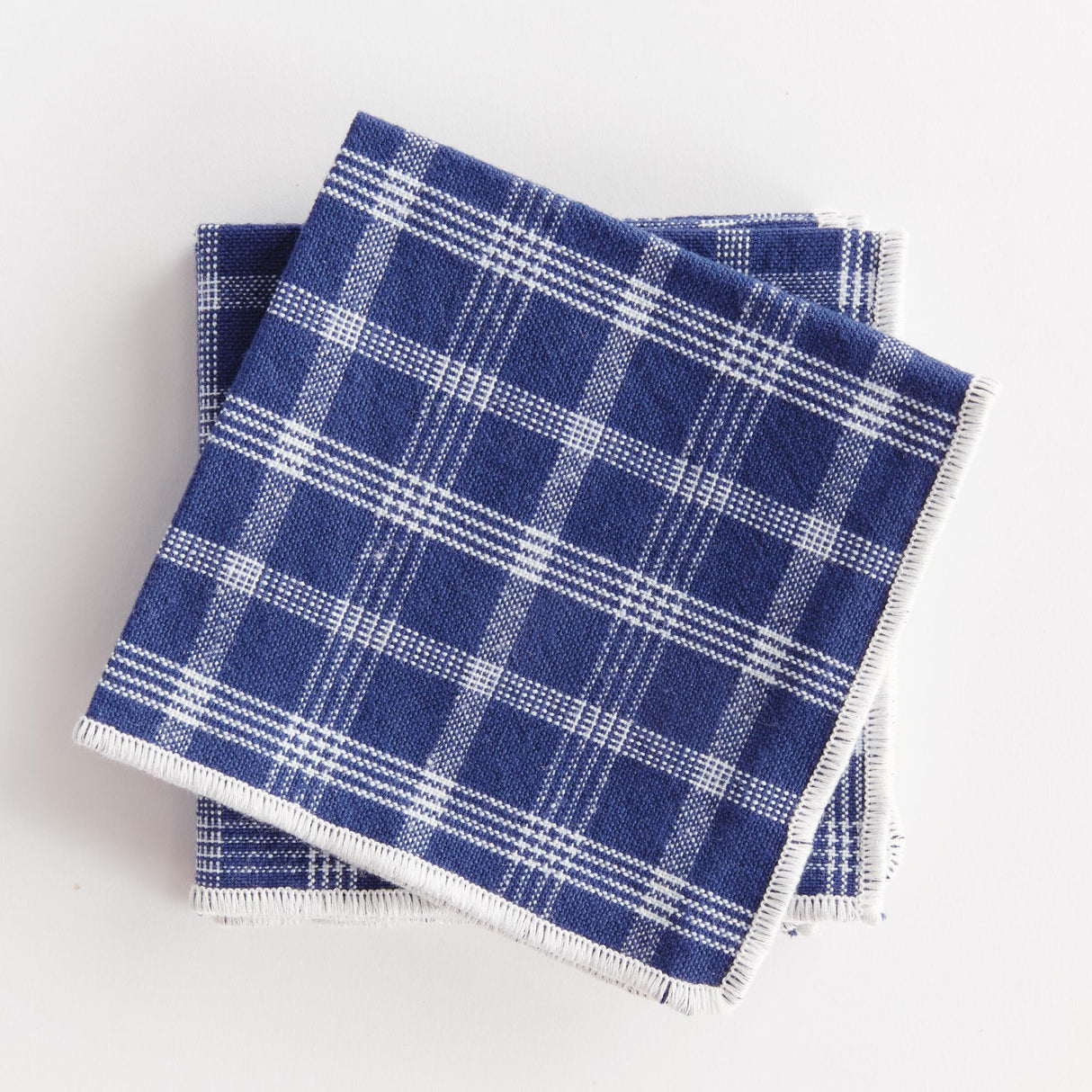 Napa Navy BARCLAY BUTERA OAKWOOD COCKTAIL NAPKINS, SET OF 4