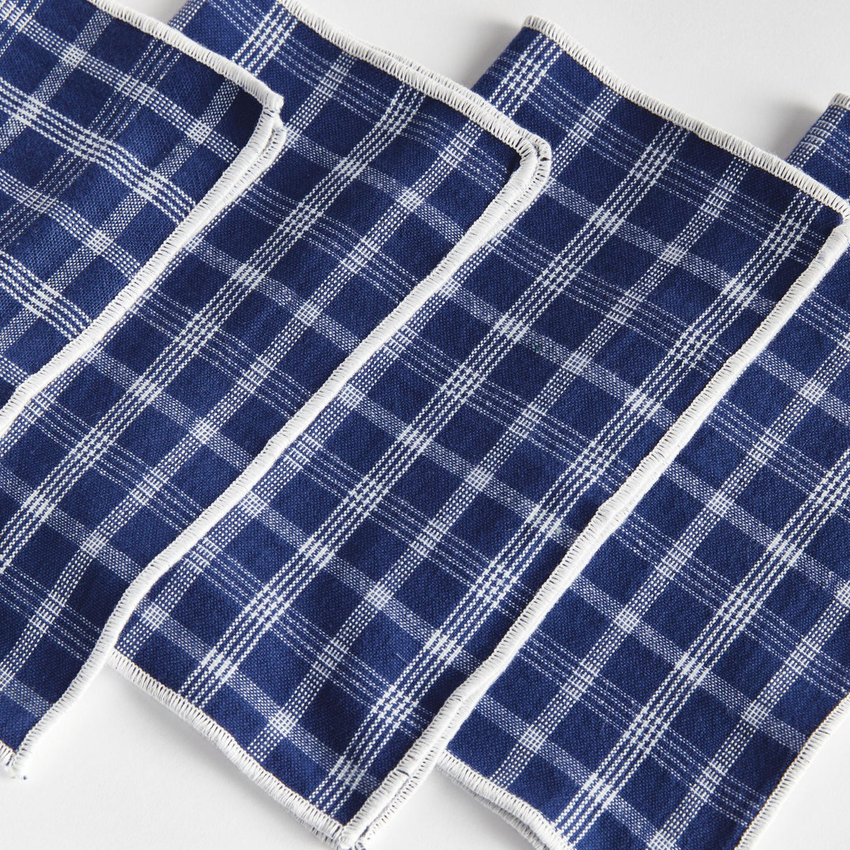 Napa Navy BARCLAY BUTERA OAKWOOD COCKTAIL NAPKINS, SET OF 4