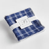 Napa Navy BARCLAY BUTERA OAKWOOD COCKTAIL NAPKINS, SET OF 4