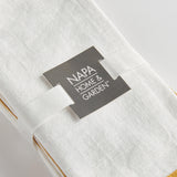 Napa White/Ochre CONNOR DINNER NAPKINS, SET OF 4