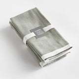 Napa Green/White FERNBROOK DINNER NAPKINS, SET OF 4