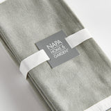 Napa Green/White FERNBROOK DINNER NAPKINS, SET OF 4