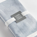 Napa Blue/White PAIGE DINNER NAPKINS, SET OF 4