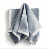 Napa Blue/White PAIGE DINNER NAPKINS, SET OF 4