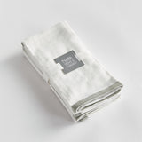 Napa White/Sage QUINN DINNER NAPKINS, SET OF 4