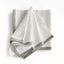 Napa White/Blue QUINN DINNER NAPKINS, SET OF 4