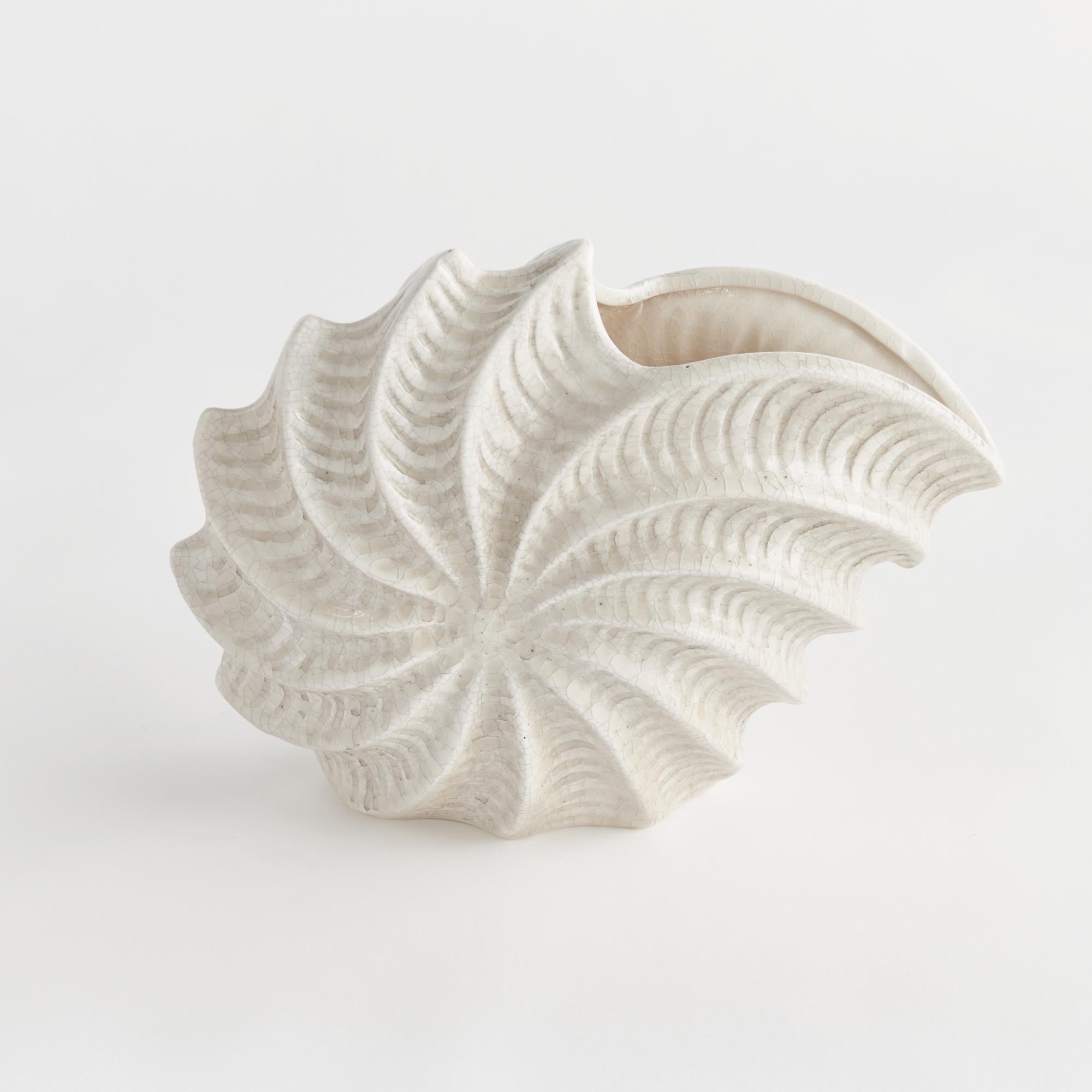 Napa Nautilus Shell Vase - Thumbnail 2