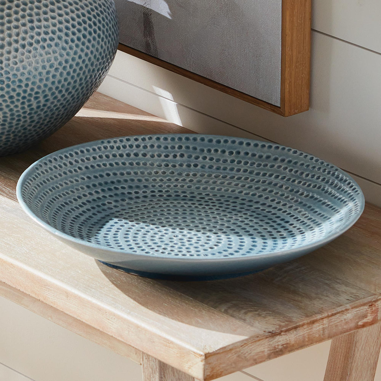 Napa Blue MIRO DECORATIVE PLATE