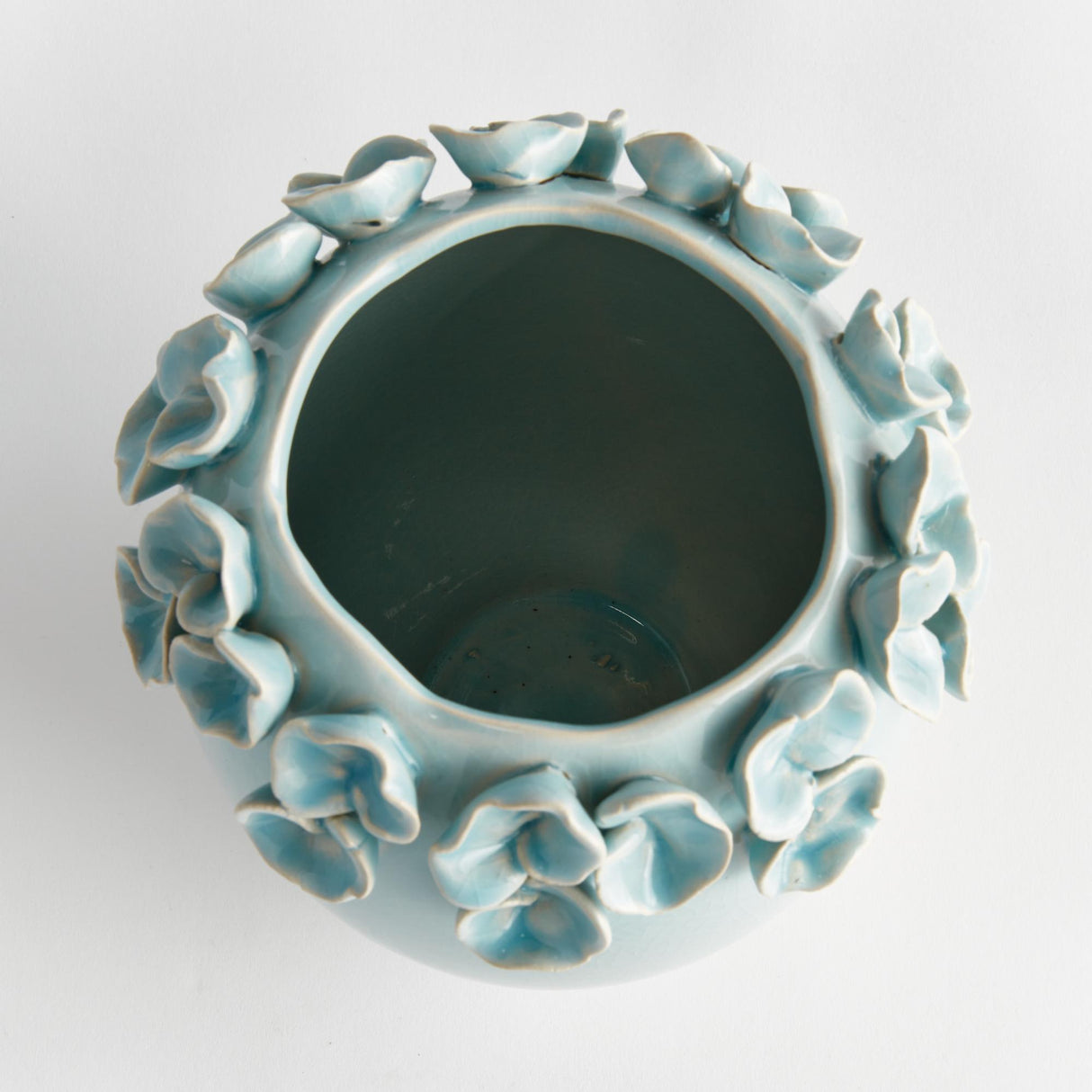 Napa Ice Blue PETITE FLEUR VASE SHORT