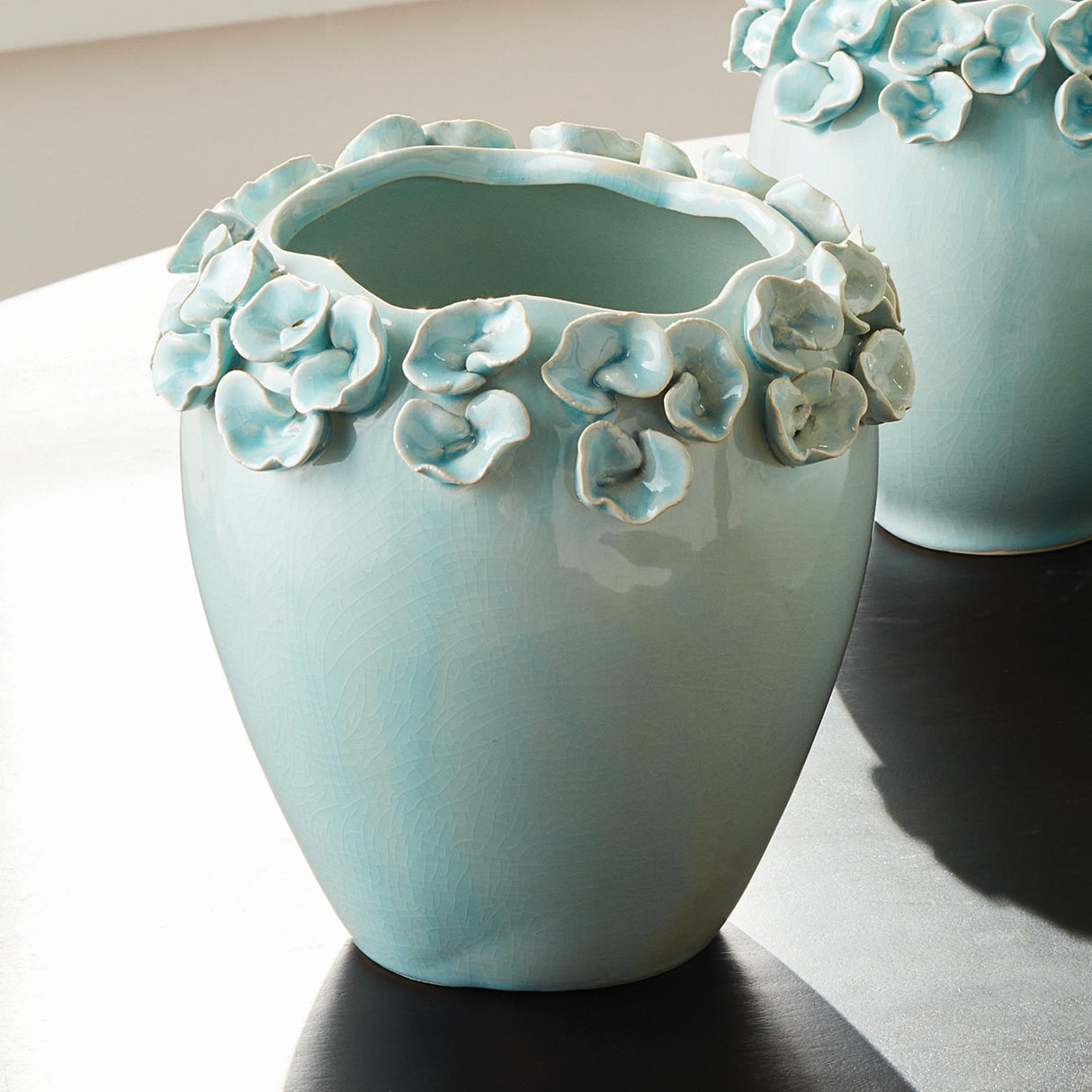 Napa Ice Blue PETITE FLEUR VASE TALL