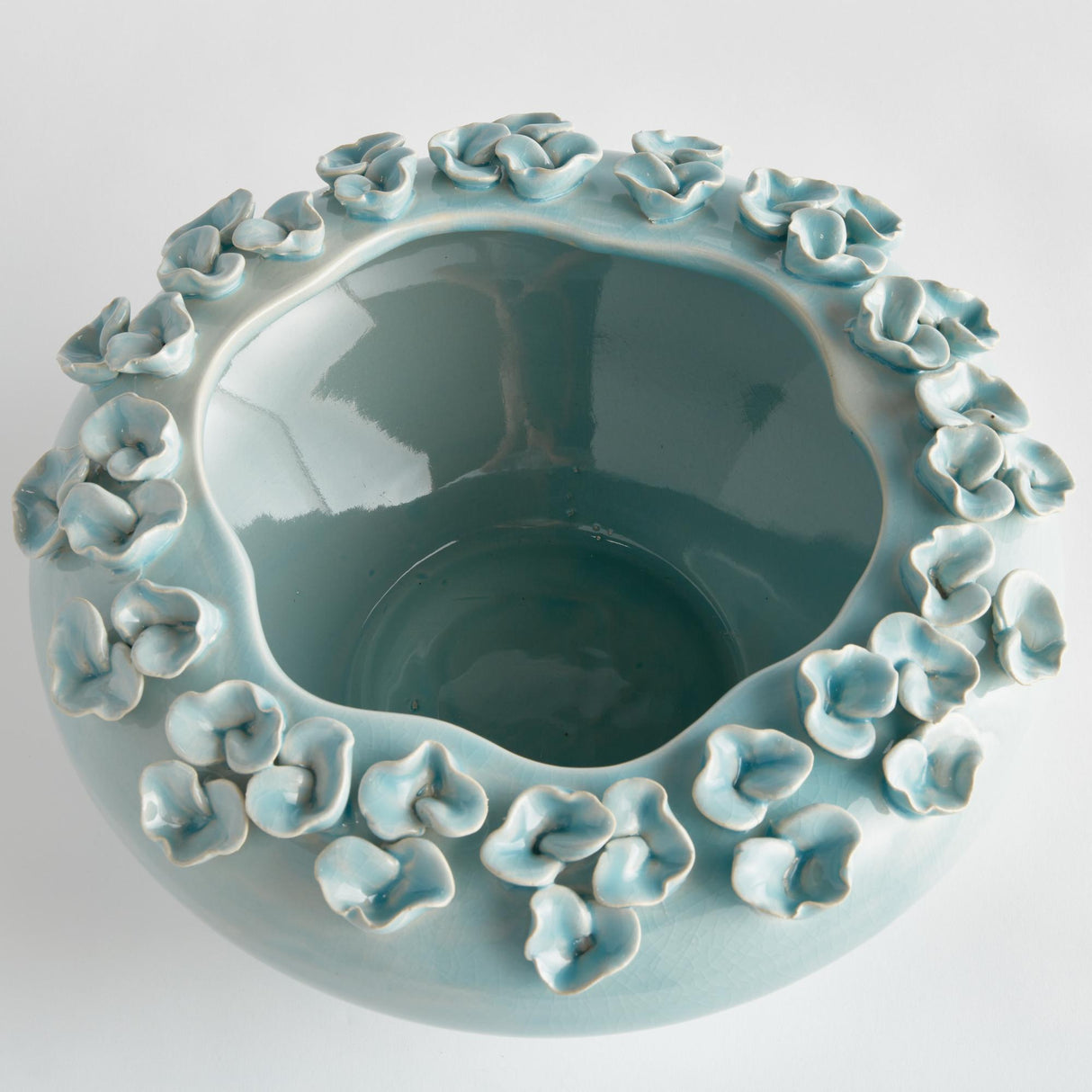 Napa Ice Blue PETITE FLEUR DECORATIVE BOWL