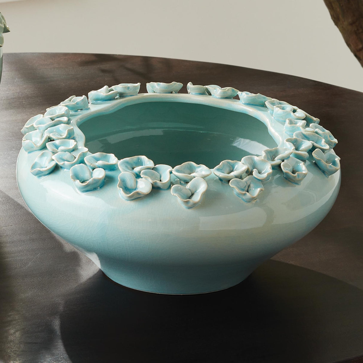 Napa Ice Blue PETITE FLEUR DECORATIVE BOWL