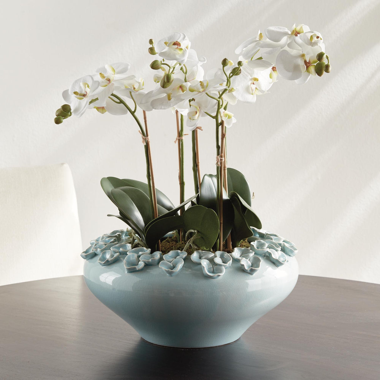 Napa Ice Blue PETITE FLEUR DECORATIVE BOWL