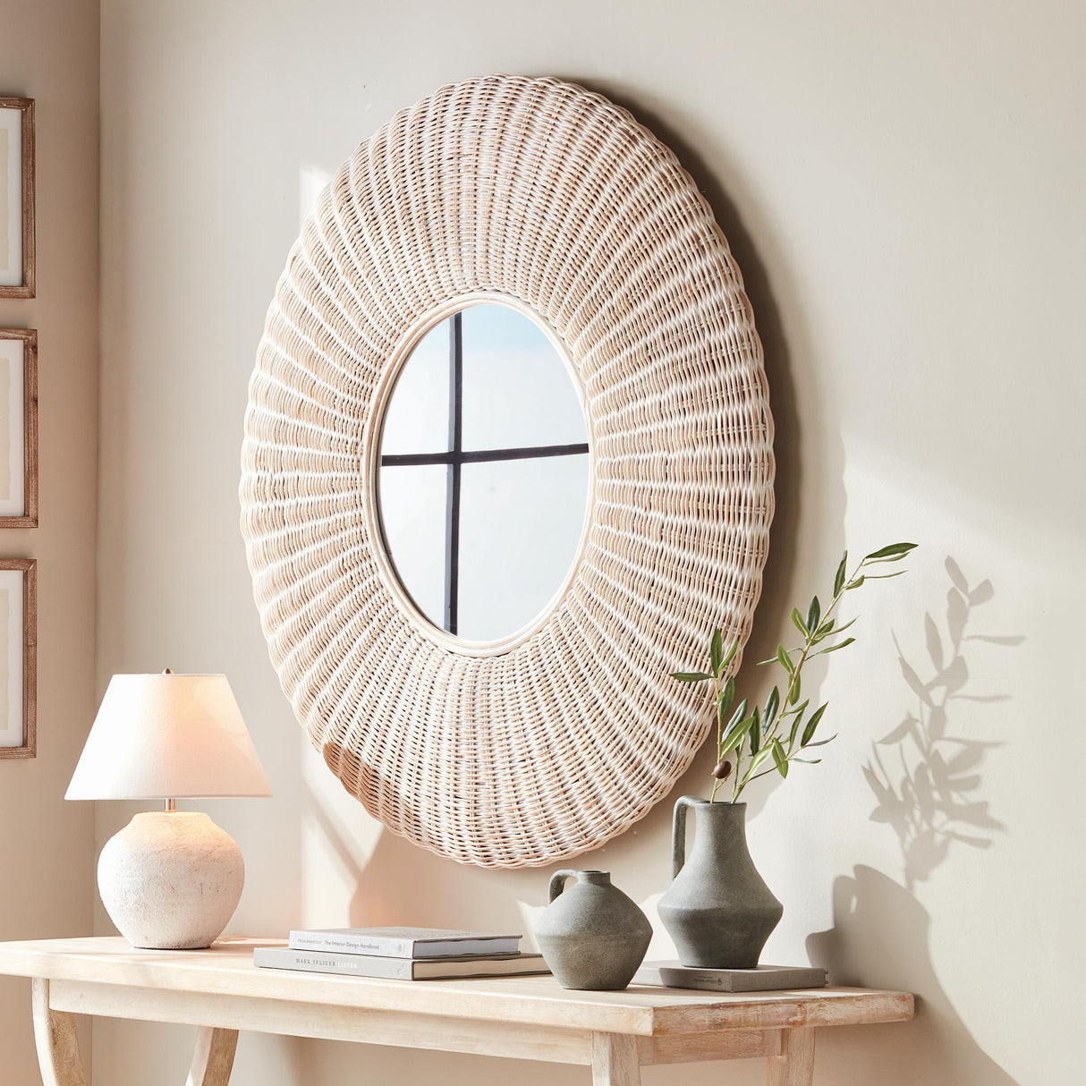 Napa Whitewash WHITEHALL MIRROR LARGE