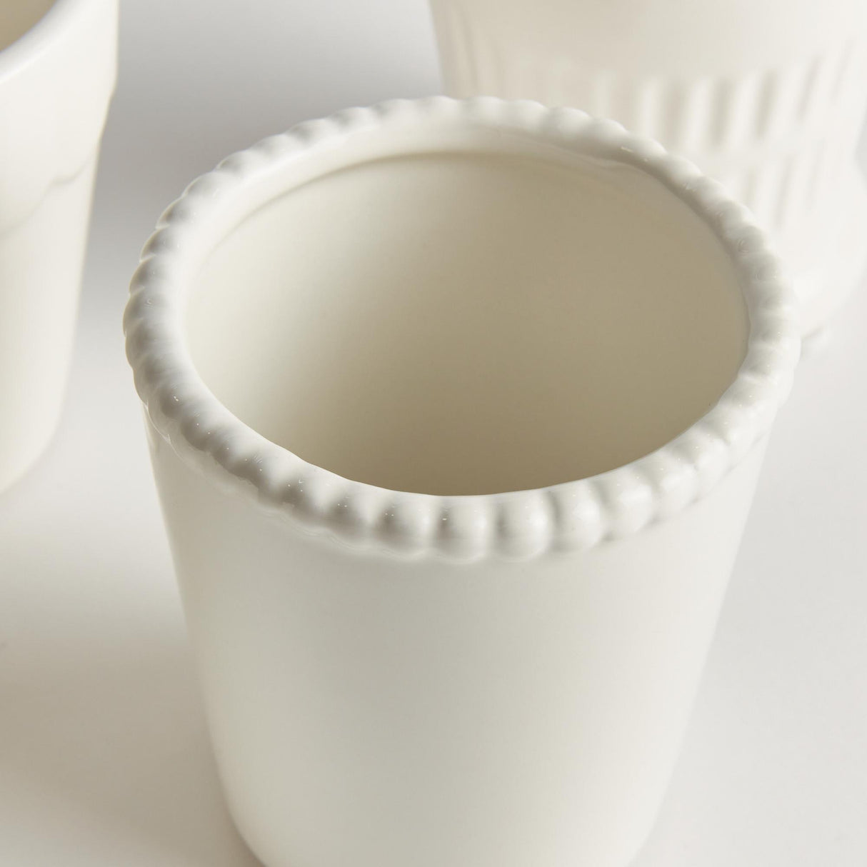 Napa Classic White MIRABELLE MINI CACHEPOTS, SET OF 6