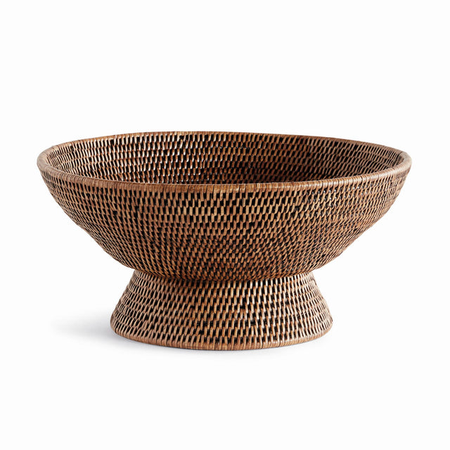 Napa Warm Brown BURMA RATTAN OFFERING BOWL