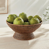 Napa Warm Brown BURMA RATTAN OFFERING BOWL