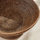 Napa Warm Brown BURMA RATTAN OFFERING BOWL