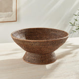 Napa Warm Brown BURMA RATTAN OFFERING BOWL