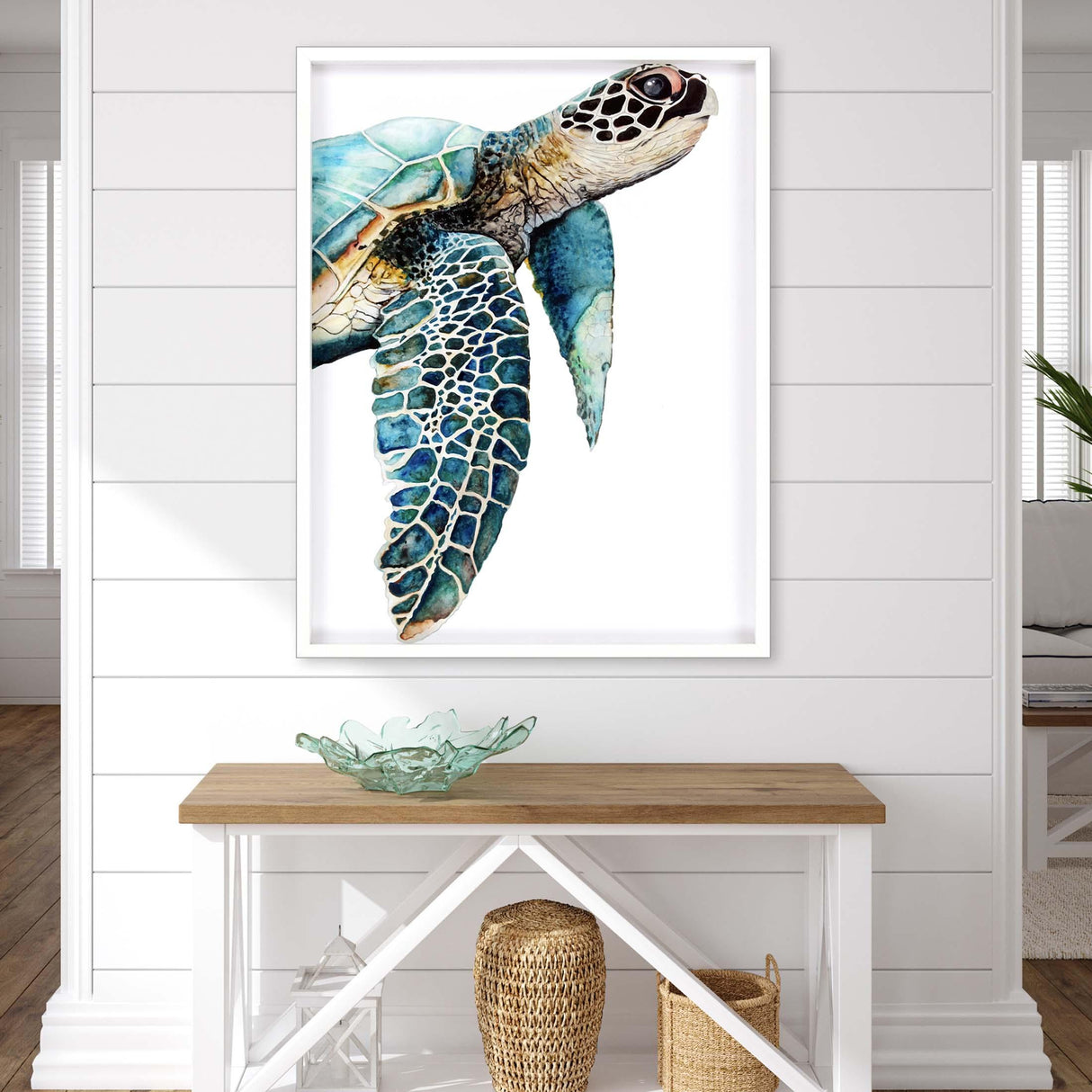 Paragon Great Sea Turtle Turquoise 50 X 38 X 3 Wall Art