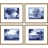 Paragon Pastoral Toile S/4 Blue 21 X 25 X 2 Wall Art