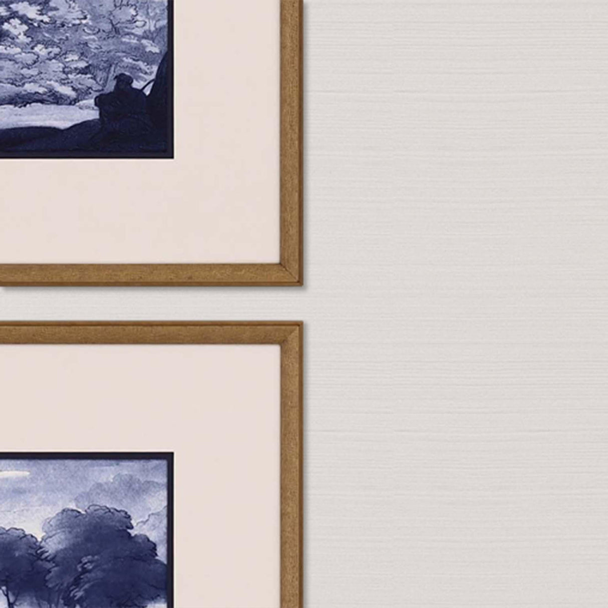 Paragon Pastoral Toile S/4 Blue 21 X 25 X 2 Wall Art