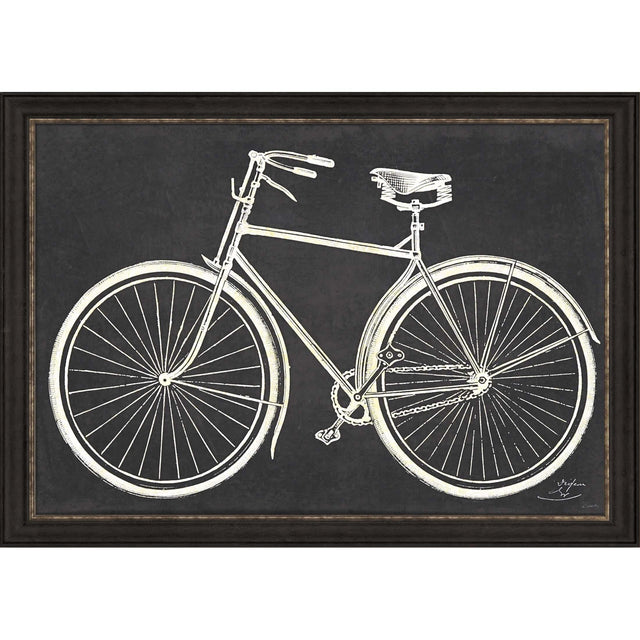 Paragon Blueprint Bicycle Black 29 X 41 X 2 Wall Art