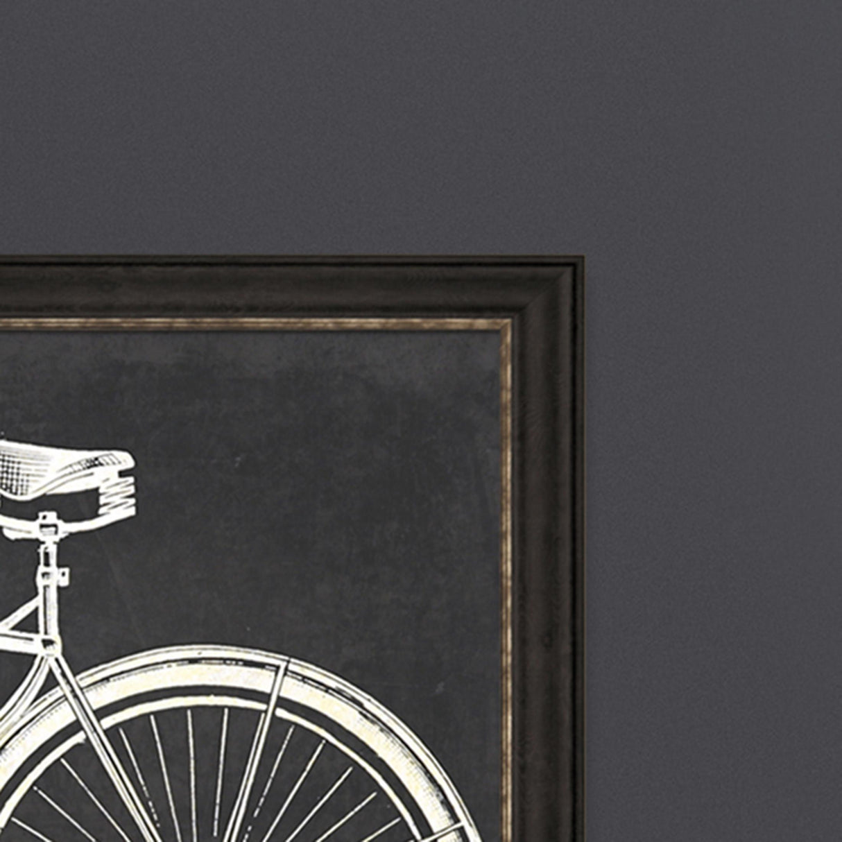 Paragon Blueprint Bicycle Black 29 X 41 X 2 Wall Art